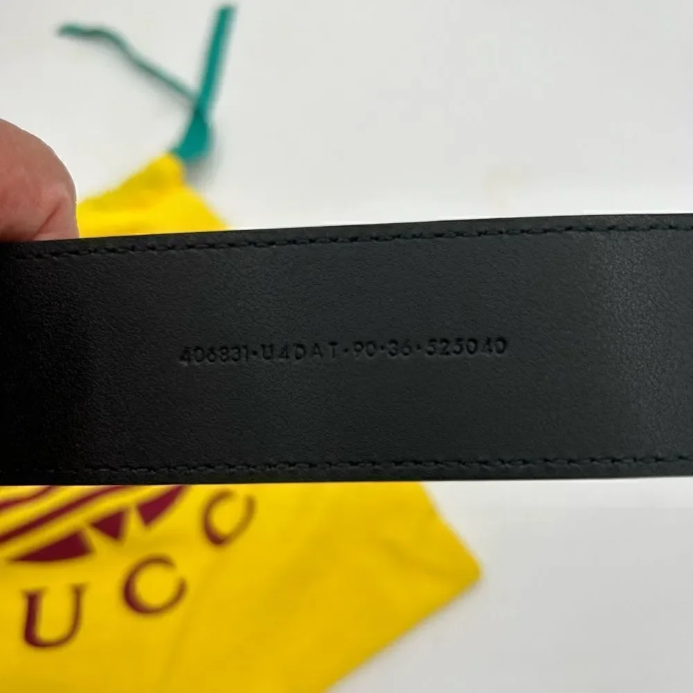 Men, Gucci, X Adidas, GG Marmont, Belt 90 cm/ 36 inches made in Italy